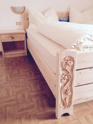 Close-up view of beautiful decorative carvings