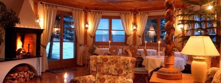 Fireplace at the bar