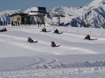 Ski doo in Monte Pora resort
