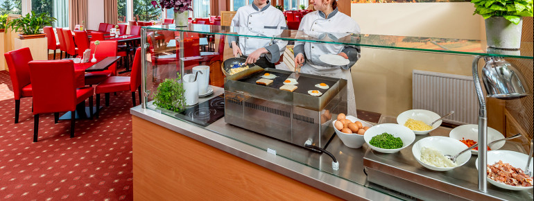 Eierstation zum Frühstück