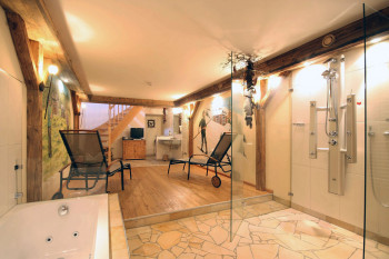 Wellnessbereich auf der Alm