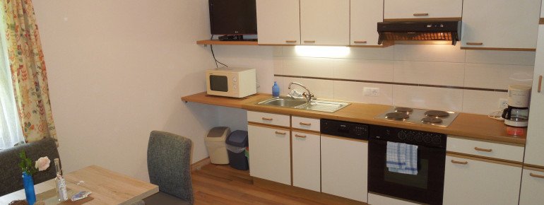 Küche in der Ferienwohnung