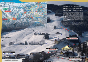 Direkt vom und zum Hotel mit den Skiern!