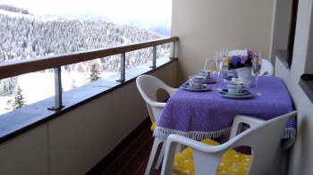 Balkon von App. Sonja mit schönem Ausblickins Dorf