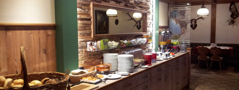 Frühstücksbuffet vom B&B Appartements Glungezer in Tulfes