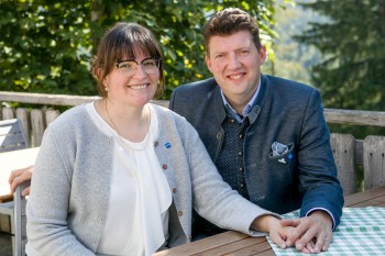Gastgeber Bianca und Peter Schießl