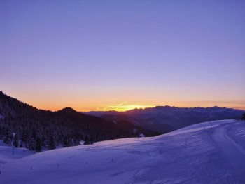 Sonnenuntergang im Winter