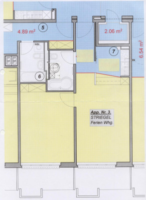 Wohnungsgrundriß