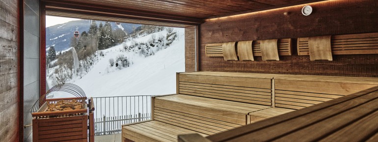 Sauna mit Panoramablick