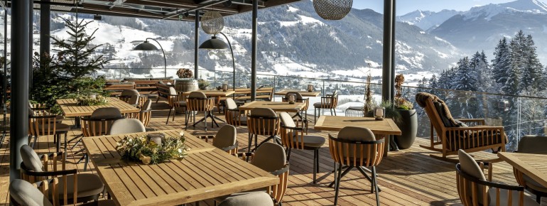 Beliebter Treffpunkt im Sommer und Winter ist der Balkon.