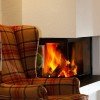Der Kamin lädt zum Verweilen ein