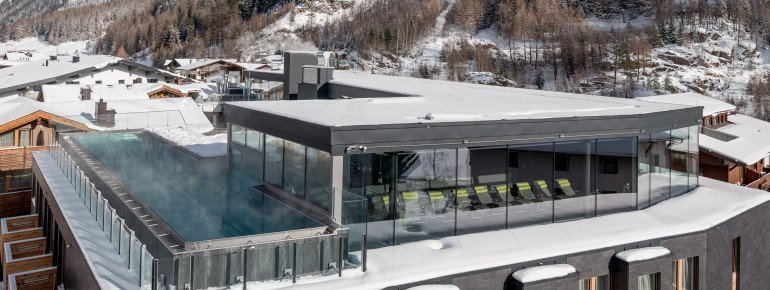Infinity Pool die berge lifestyle hotel Sölden