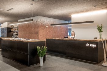 Rezeption die berge lifestyle hotel Sölden