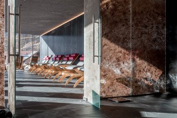 Ruhebereich Sauna die berge lifestyle hotel Sölden