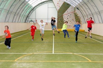 Die neue Sporthalle
