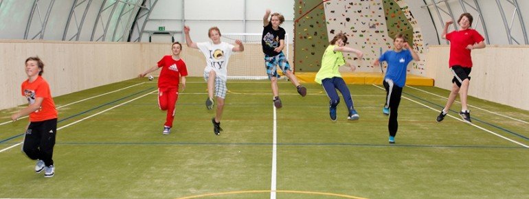 Die neue Sporthalle