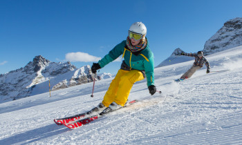 Skifahren in Saas-Fee