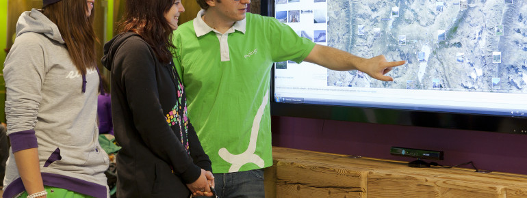 An der Explorer Wall gibt es Tourenvorschläge uvm.