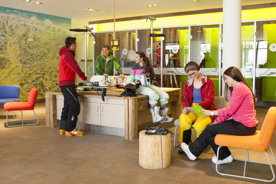 Werkbank in der Lounge