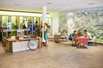 Werkbank zum Fitmachen der Bikes