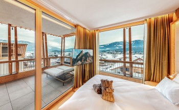 Alle Zimmer verfügen über Balkon oder Terrasse.