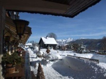 Sonnenterrasse im Winter