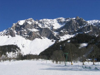 Blick zum Schilift
