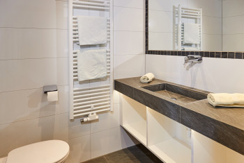 Badezimmer im Appartement