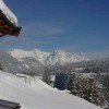 Blick auf die schneebedeckten Loferer