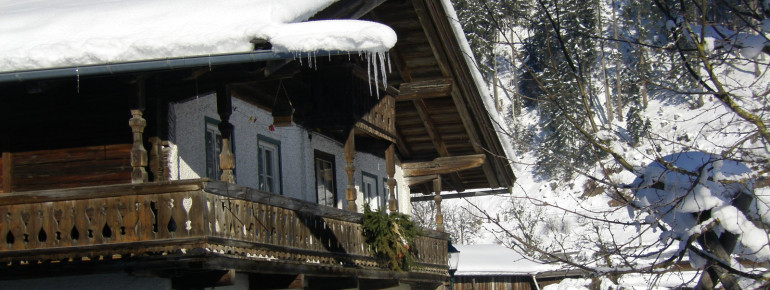 Ferienhaus dahinter Leoganger Steinberge
