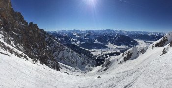 Aussicht Buchauscharte vom Skitouren gehen