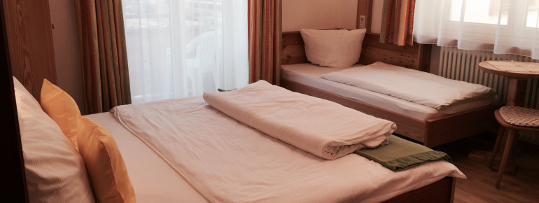 Doppelzimmer Nr. 1 bzw. Dreibettzimmer