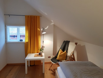 Das Schlafzimmer für eine Person