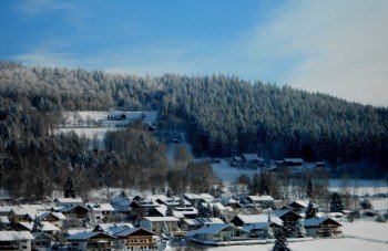 Blick vom Balkon