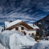 Unser Haus frisch verschneit