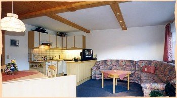 Wohnzimmer Komfortferienwohnung Geißhornblick