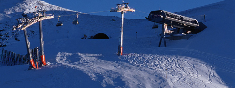 Mitte im Skigebiet Golm