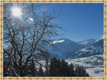 winterlicher Sonnenaufgang