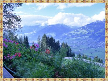 Ausblick vom Balkon