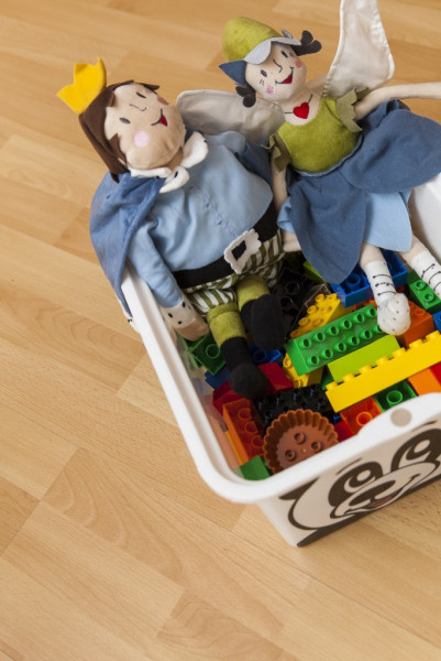 Unsere Spielekiste für die Kleinen