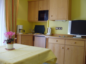 1-Raum Apartment mit Balkon 2 getrennte Betten