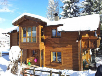 Luxus Chalet Villa Rosa im Hotelgarten