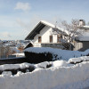 Blick vom Tannenweg auf die Villa Relax