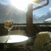 Panorama von Balkon mit Blick ins Stubaital