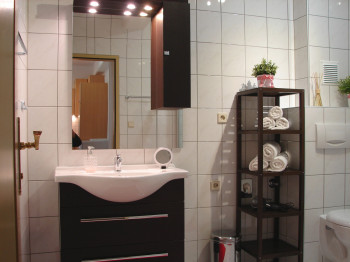 Badezimmer mit Dusche Fewo C