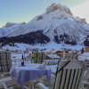 Blick von der Terrasse auf den Hausberg