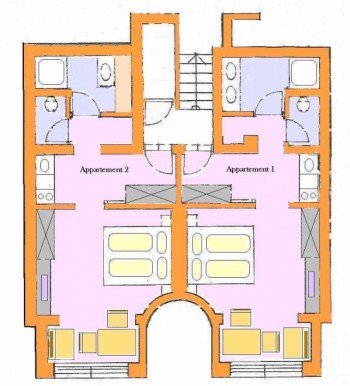Appartement 1 und Appartement 2