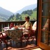 Jause am Balkon
