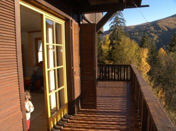 Balkon im Herbst