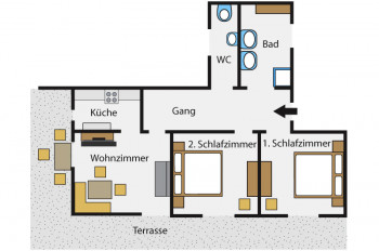 App. Gartenblick Grundriss